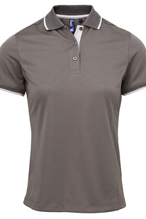 Ladies Contrast Coolchecker Polo