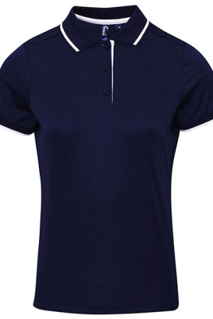 Ladies Contrast Coolchecker Polo