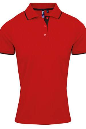 Ladies Contrast Coolchecker Polo