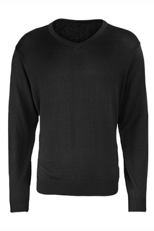 Mens V-Neck Knitted Sweater