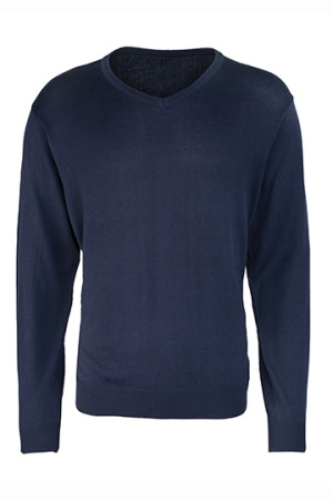 Mens V-Neck Knitted Sweater