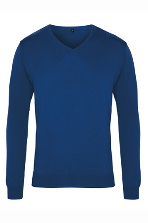 Mens V-Neck Knitted Sweater