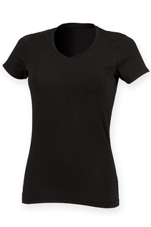 Ladies Stretch Feel Good V-Neck T