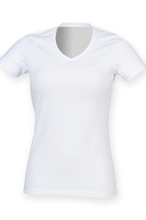 Ladies Stretch Feel Good V-Neck T