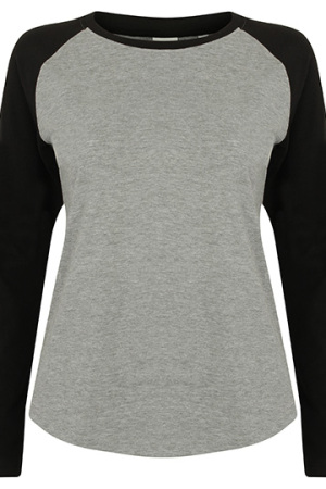 Ladies Long Sleeved Baseball T