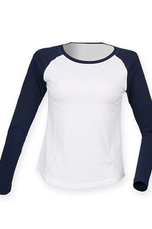 Ladies Long Sleeved Baseball T