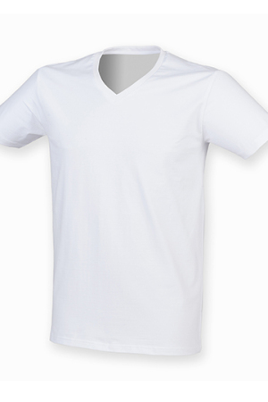 Mens Stretch Feel Good V-Neck T