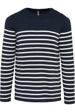 Herrenpullover im Marine-Stil