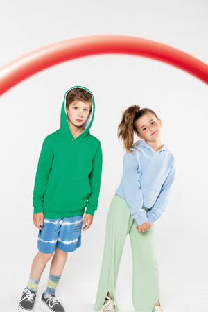 Kinder Kapuzenshirt Bicolor