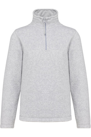 Enzo > Mikrofleece Pullover 1/4 Zip Heather Deluxe