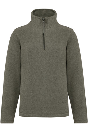 Enzo > Mikrofleece Pullover 1/4 Zip Heather Deluxe