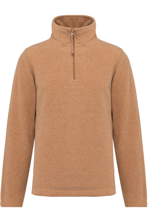 Enzo > Mikrofleece Pullover 1/4 Zip Heather Deluxe