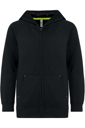 Kids zipped fleece hoodie