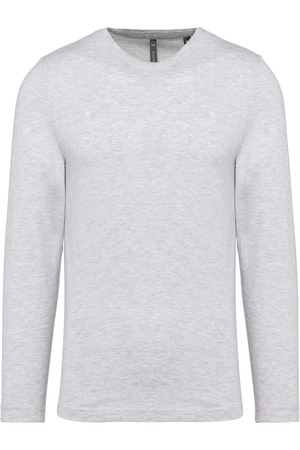 Men's long-sleeved crew neck T-shirt