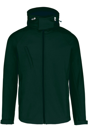 Herren Softshell-Jacke mit Abnehmbare Kapuze