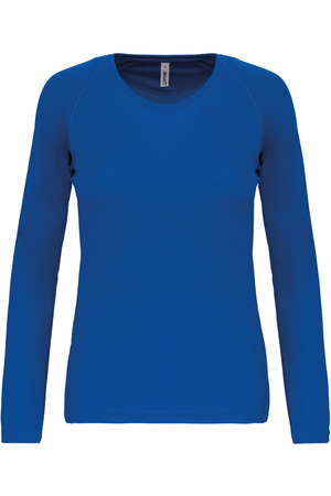 Damen Basic Sport Funktionsshirt Langarm