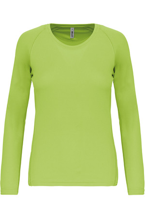 Damen Basic Sport Funktionsshirt Langarm