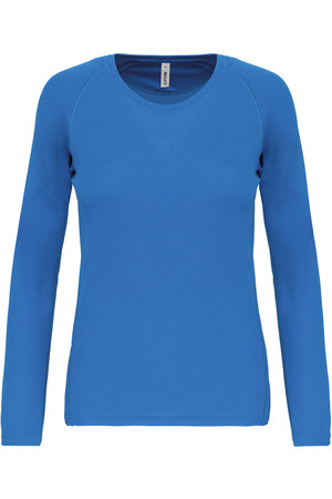 Damen Basic Sport Funktionsshirt Langarm