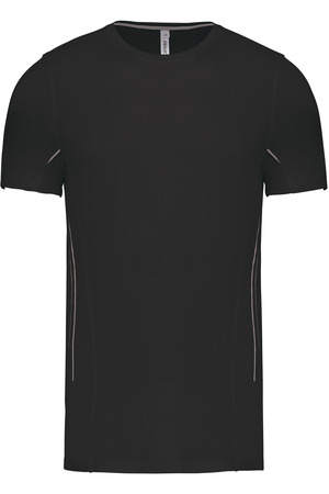 Herren Kurzarm Sport-T-Shirt. Bi-Material