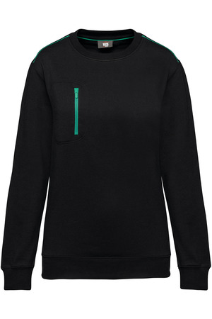 DayToDay Unisex-Sweatshirt mit kontrastfarbener Tasche