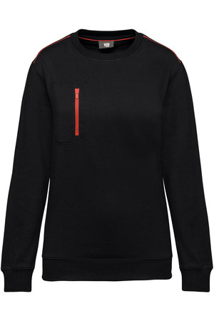 DayToDay Unisex-Sweatshirt mit kontrastfarbener Tasche