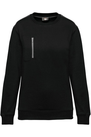 DayToDay Unisex-Sweatshirt mit kontrastfarbener Tasche