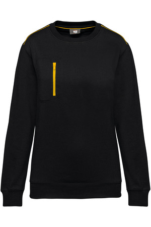 DayToDay Unisex-Sweatshirt mit kontrastfarbener Tasche