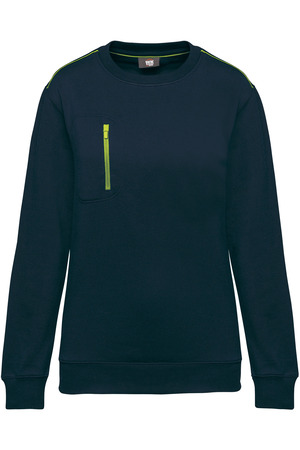 DayToDay Unisex-Sweatshirt mit kontrastfarbener Tasche