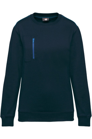 DayToDay Unisex-Sweatshirt mit kontrastfarbener Tasche