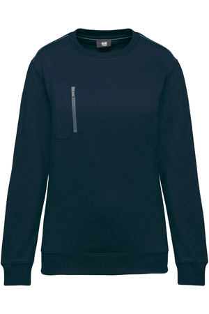 DayToDay Unisex-Sweatshirt mit kontrastfarbener Tasche