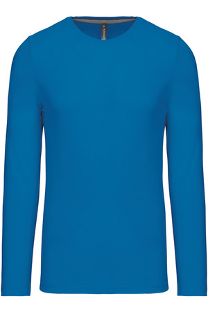 Men's long-sleeved crew neck T-shirt