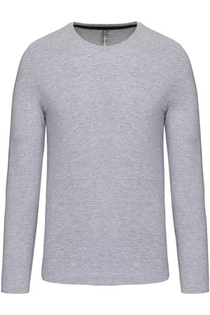 Men's long-sleeved crew neck T-shirt