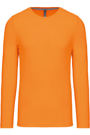 Men's long-sleeved crew neck T-shirt