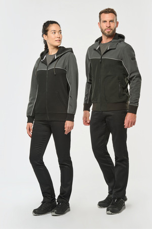 3-lagiger zweifarbiger Unisex-Softshell-Blouson