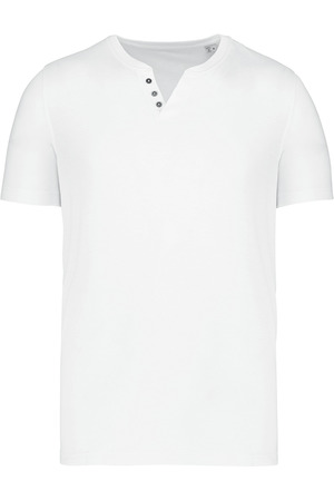 Herren-t-shirt Henley   140g