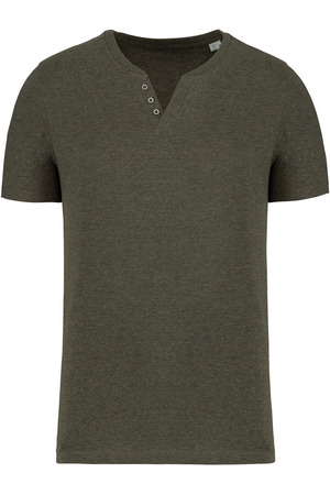 Herren-t-shirt Henley   140g