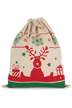 Tasche mit Kordel und Weihnachtsmotiven