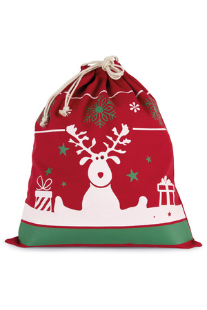 Tasche mit Kordel und Weihnachtsmotiven