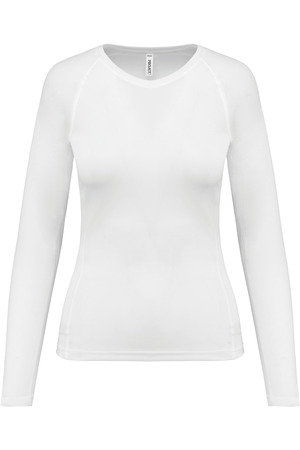 Damen Basic Sport Funktionsshirt Langarm