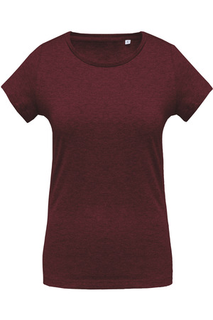 Damen T-Shirt mit Rundhalsausschnitt. BIO-Baumwolle