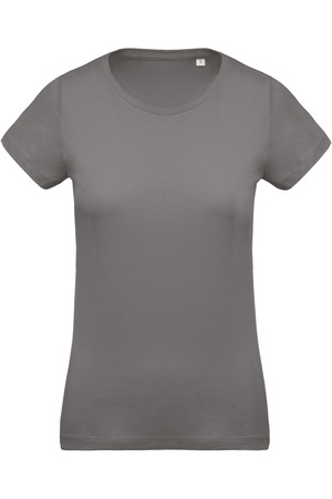 Damen T-Shirt mit Rundhalsausschnitt. BIO-Baumwolle