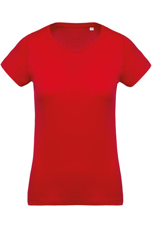 Damen T-Shirt mit Rundhalsausschnitt. BIO-Baumwolle