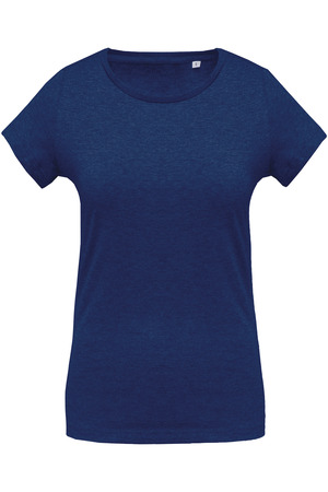 Damen T-Shirt mit Rundhalsausschnitt. BIO-Baumwolle