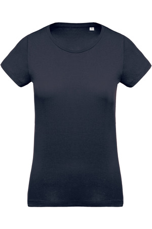 Damen T-Shirt mit Rundhalsausschnitt. BIO-Baumwolle