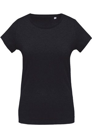 Damen T-Shirt mit Rundhalsausschnitt. BIO-Baumwolle