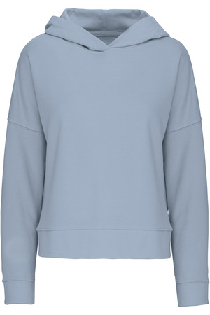 Bio-Damen-Sweatshirt Lounge mit Kapuze