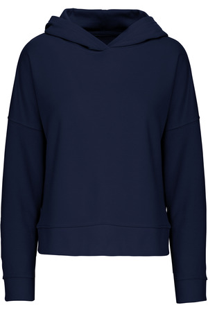 Bio-Damen-Sweatshirt Lounge mit Kapuze