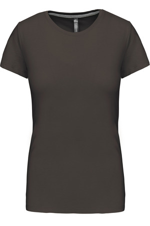 Ladies' short-sleeved crew neck T-shirt