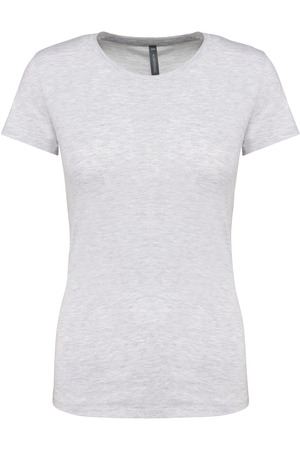 Ladies' short-sleeved crew neck T-shirt