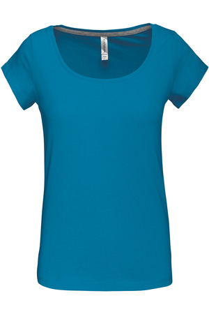 Ladies’ boat neck short-sleeved T-shirt